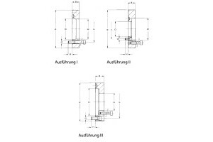 Flansche für KFD-AF mit Kurzkegel-Aufnahme ISO 702-1 - 2