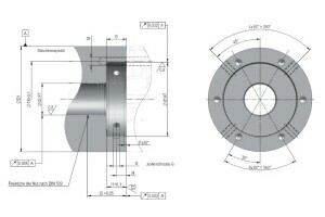 HSK-C Spannsatz mit Flansch - 4