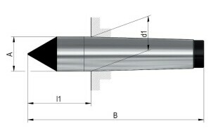 DIN 806, volle Spitze - 1